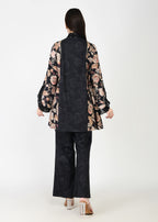 Taapsi Black Corduroy Coord Set