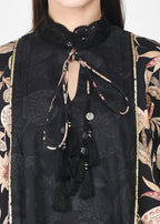 Taapsi Black Corduroy Coord Set