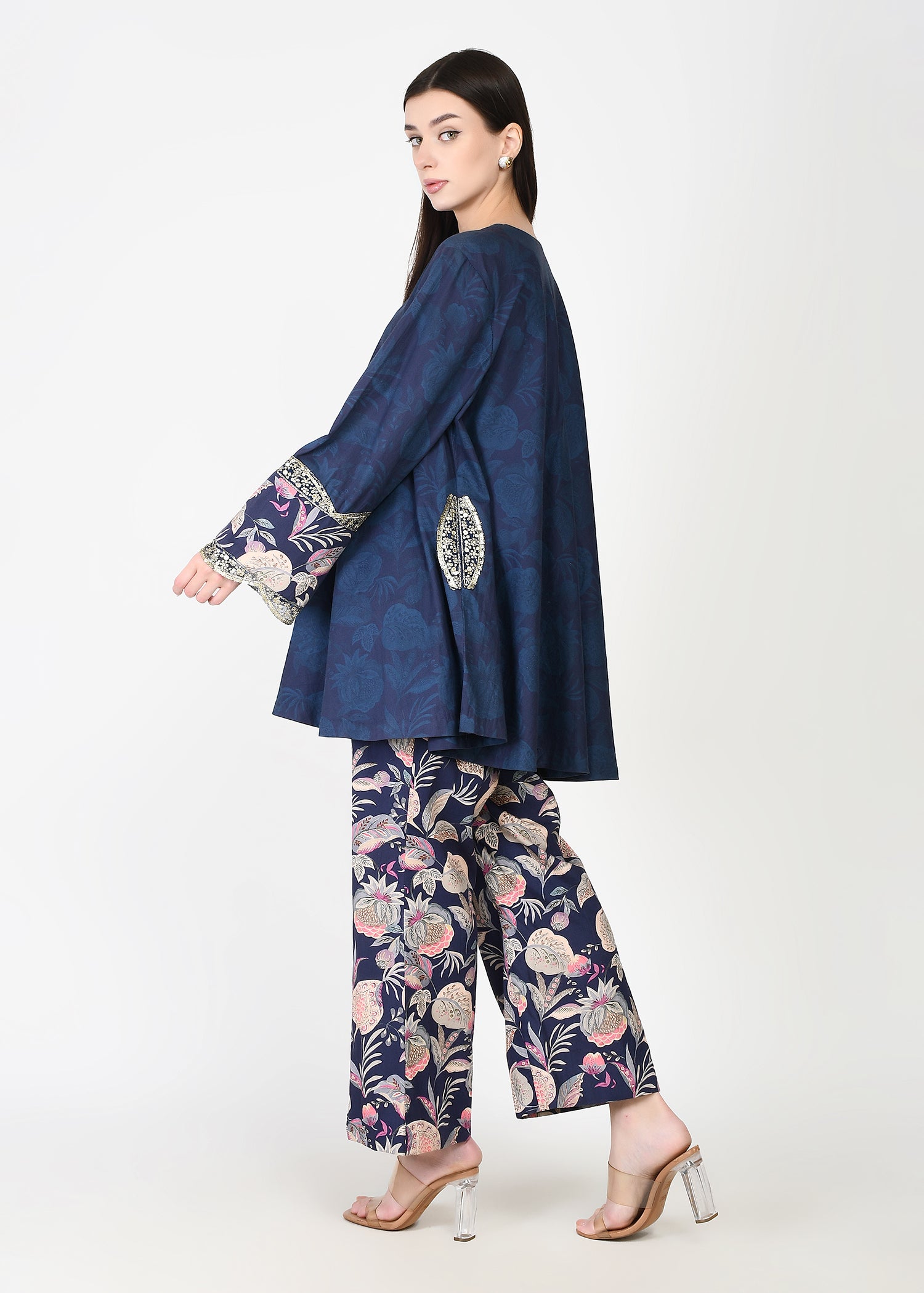 Taapsi Blue Winter Coord Set