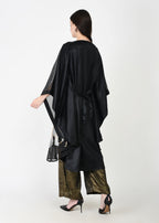 Powder Blue & Black Three-Piece Kaftan Set