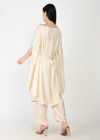 Vanilla Gold Opulent Three-Piece Kaftan Set