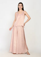 Luxe Powder Pink & Gold Sharara Coord Set