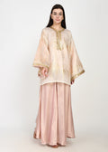 Luxe Powder Pink & Gold Sharara Coord Set