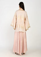 Luxe Powder Pink & Gold Sharara Coord Set