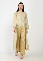Twinkling Gold High-Low Kurta & Pants Coord Set