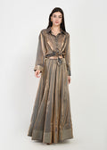 Moonlit Gold Indo-Western Shirt & Skirt Ensemble