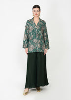 Festive Green Zari Kurta Sharara Set
