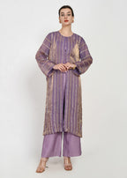 Lavender Orchid Jacket Kurta Set