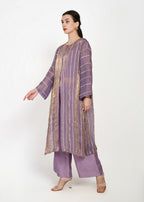 Lavender Orchid Jacket Kurta Set