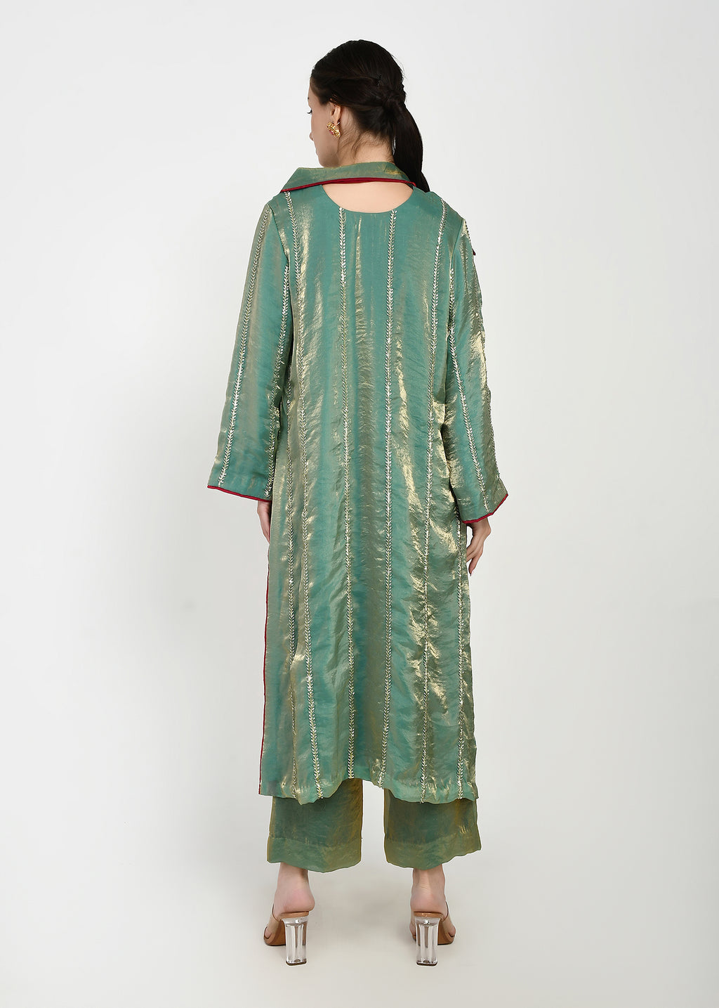 Noor-e-Mint Glam Bow Kurta Set