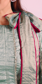 Noor-e-Mint Glam Bow Kurta Set