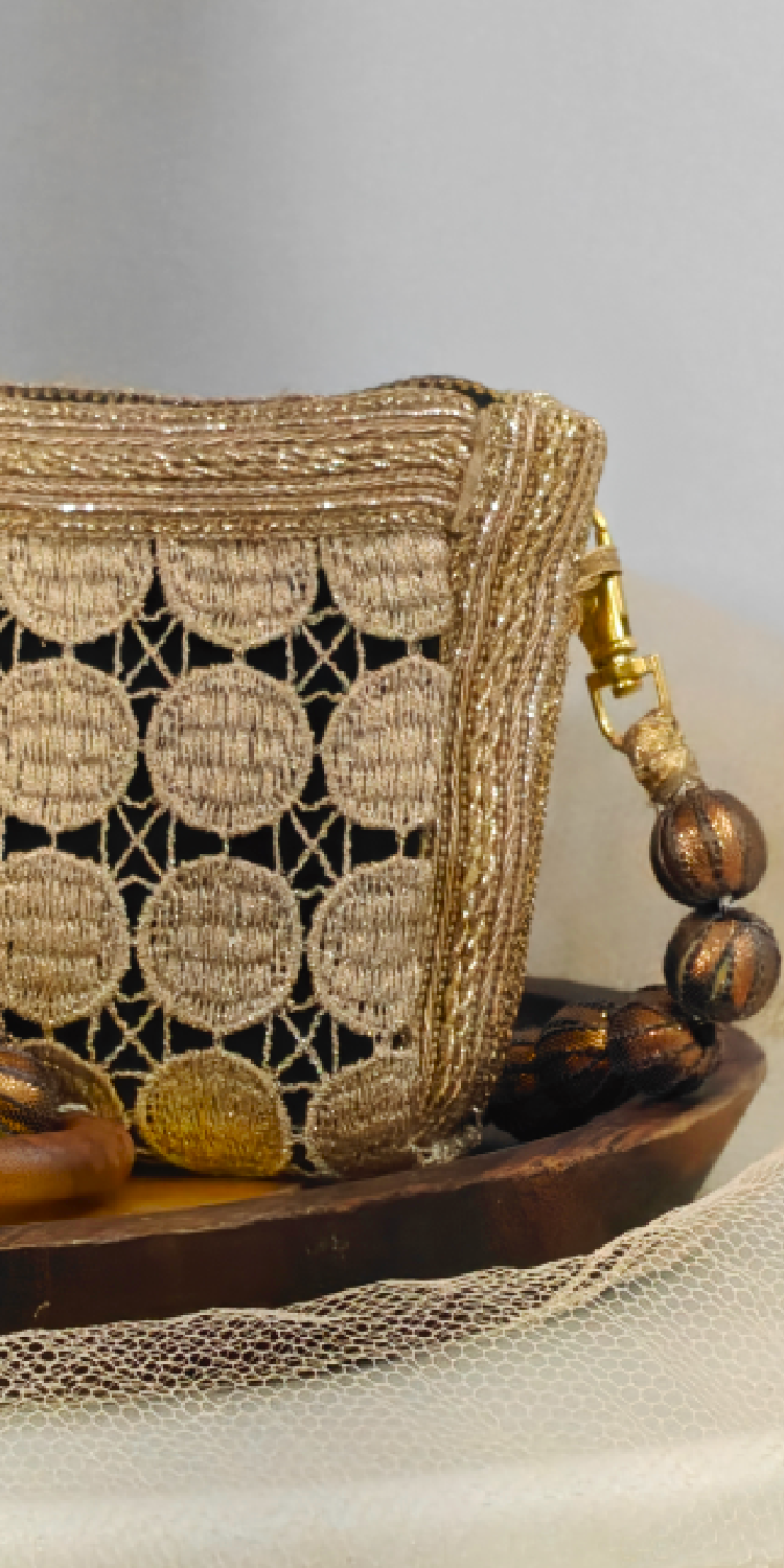 Golden Thread Crochet Sling