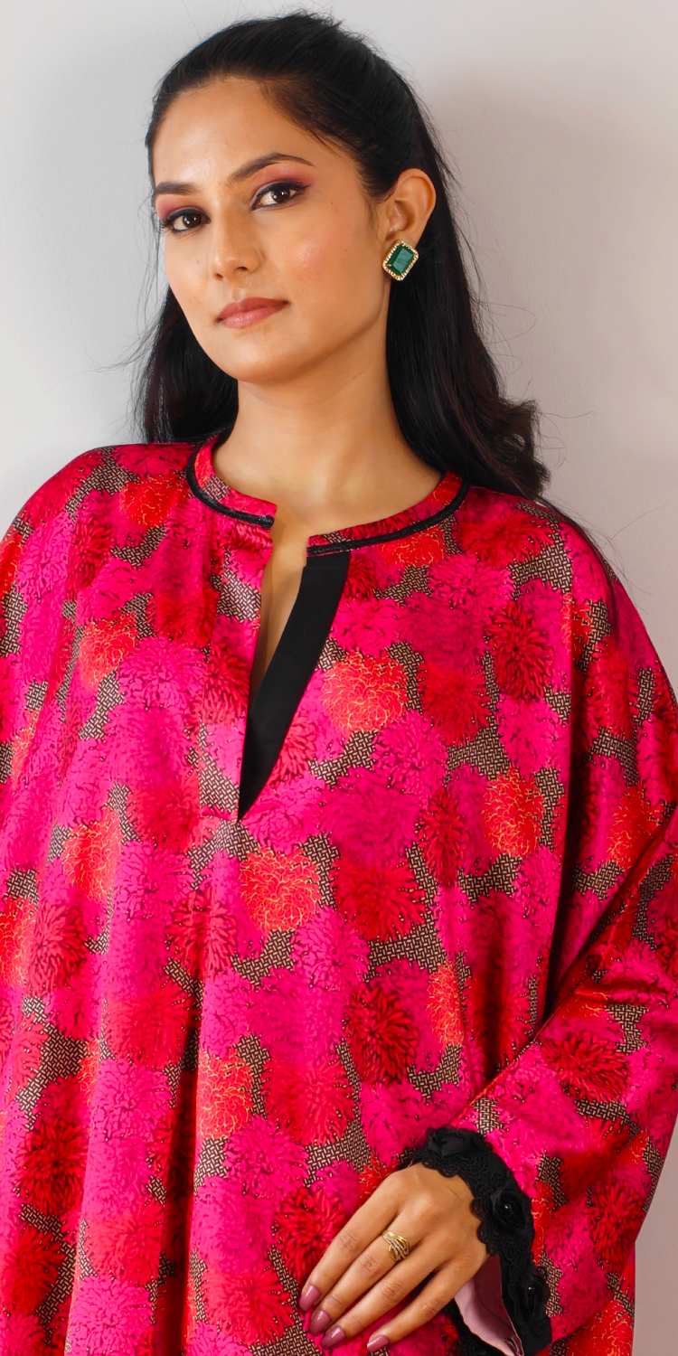 Fuschia Gardenia Coord Set