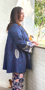 Taapsi Blue Winter Coord Set